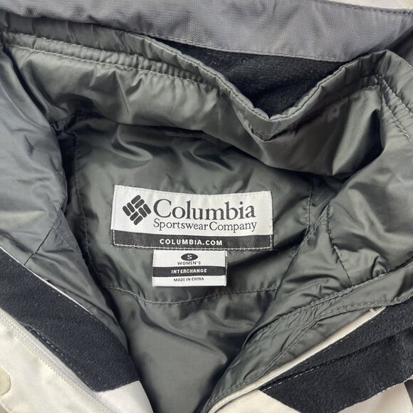 Columbia Sport Omni-Shield Jacket Interchange White Purple Ski  Wom Sz S Read** - Picture 8 of 16